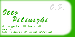 otto pilinszki business card